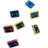 Lot de 7 Boutons Fantaisie Tableau d’Écolier Multicolores 8 x 12 mm