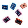 Lot de 6 Boutons Fantaisie Tableau d’Écolier Multicolores 8 x 12 mm