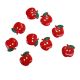 Lot 9 boutons Pomme 15 mm