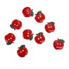 Lot 9 boutons Pomme 15 mm