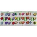 Lot 25 Boutons éléphants multicolores 12 x 15 mm