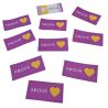 Lot de 10 Etiquettes tissées 2,50 x 5 cm Amour