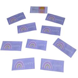 Lot de 10 Etiquettes tissées 2,50 x 5 cm Amour