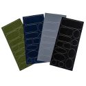 Patch Autocollant Imperméable Réparation Doudoune 13 pièces Coloris Noir