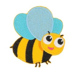 Patch Ecusson Thermocollant Abeille 6 x 6 cm