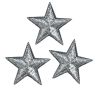 Ecusson Thermocollant 3 Petites ETOILES Coloris Blanc
