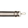 Bandoulière Réglable Rayée Longueur 1,40 m Largeur 40 mm 2 Mousquetons Métal Coloris Noir Doré