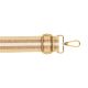 Bandoulière Réglable Rayée Longueur 1,40 m Largeur 40 mm 2 Mousquetons Métal Coloris Ecru Doré