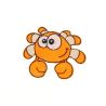 Patch Ecusson Thermocollant Crabe 4,50 x 5 cm