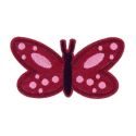 Patch Ecusson Thermocollant Papillon rose 3 x 7,50 cm