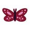 Patch Ecusson Thermocollant Papillon rose 3 x 7,50 cm