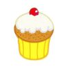 Patch Ecusson Thermocollant Cupcake 5,50 x 7 cm