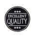 Patch Ecusson Thermocollant Rond Noir Excellent Quality 5 x 5 cm