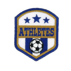 Patch Ecusson Thermocollant Blason Athlete 5,50 x 6,50 cm
