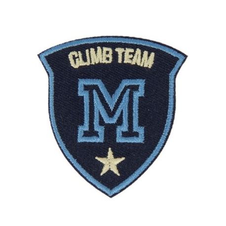 Patch Ecusson Thermocollant Blason Climb Team 5 x 5,50 cm