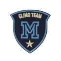 Patch Ecusson Thermocollant Blason Climb Team 5 x 5,50 cm