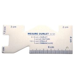 Aluminum hem strip 10 cm long