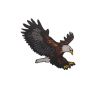 Patch Ecusson Thermocollant Aigle majestueux 7 x 7 cm