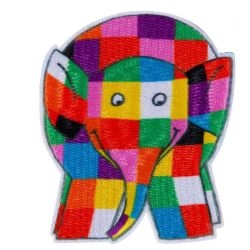 Patch Ecusson Thermocollant Elmer l'éléphant 5,50 x 6,50 cm