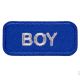 Patch Ecusson Thermocollant Boy Bleu 2,50 x 5,50 cm