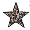 Patch Ecusson Thermocollant Coeur Léopard 6 x 6 cm