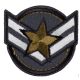 Patch Ecusson Thermocollant Blason Militaire Etoile 4 x 4,50 cm