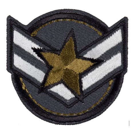 Patch Ecusson Thermocollant Blason Militaire Etoile 4 x 4,50 cm