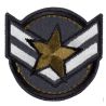 Patch Ecusson Thermocollant Blason Militaire Etoile 4 x 4,50 cm