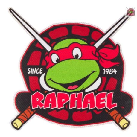 Patch Ecusson Thermocollant Tortue Ninja Raphael 7 x 7 cm