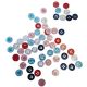 Lot de 60 Boutons ronds multicolores 15 mm Plastique