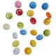 Lot de 20 Boutons Smiley multicolores 15 mm Plastique