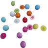 Lot de 20 Boutons 1/2 boule multicolores 15 mm Plastique