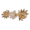 Bouton Clipsable pour Jeans trop Large, Ajuste la Taille Sans Couture, Serre-taille Rapide, Bouton magique Coloris Fleur Smile