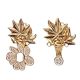 Bouton Clipsable pour Jeans trop Large, Ajuste la Taille Sans Couture, Serre-taille Rapide, Bouton magique Coloris Fleur Smile