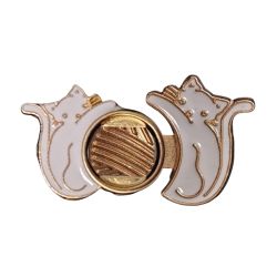 Bouton Clipsable pour Jeans trop Large, Ajuste la Taille Sans Couture, Serre-taille Rapide, Bouton magique Coloris Fleur Smile