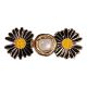 Bouton Clipsable pour Jeans trop Large, Ajuste la Taille Sans Couture, Serre-taille Rapide, Bouton magique Coloris Fleur Smile