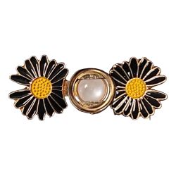 Bouton Clipsable pour Jeans trop Large, Ajuste la Taille Sans Couture, Serre-taille Rapide, Bouton magique Coloris Fleur Smile