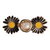 Bouton Clipsable pour Jeans trop Large, Ajuste la Taille Sans Couture, Serre-taille Rapide, Bouton magique Coloris Fleur