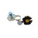 Bouton Clipsable pour Jeans trop Large, Ajuste la Taille Sans Couture, Serre-taille Rapide, Bouton magique Coloris Fleur Smile
