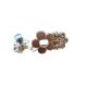 Bouton Clipsable pour Jeans trop Large, Ajuste la Taille Sans Couture, Serre-taille Rapide, Bouton magique Coloris Fleur