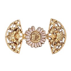 Bouton Clipsable pour Jeans trop Large, Ajuste la Taille Sans Couture, Serre-taille Rapide, Bouton magique Coloris Fleur Smile
