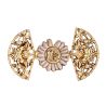 Bouton Clipsable pour Jeans trop Large, Ajuste la Taille Sans Couture, Serre-taille Rapide, Bouton magique Coloris Fleur Smile