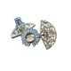 Bouton Clipsable pour Jeans trop Large, Ajuste la Taille Sans Couture, Serre-taille Rapide, Bouton magique Coloris Fleur Smile