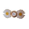 Bouton Clipsable pour Jeans trop Large, Ajuste la Taille Sans Couture, Serre-taille Rapide, Bouton magique Coloris Fleur Smile