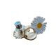 Bouton Clipsable pour Jeans trop Large, Ajuste la Taille Sans Couture, Serre-taille Rapide, Bouton magique Coloris Fleur Smile