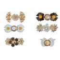 Lot de 6, Bouton Clipsable pour Jeans trop Large Ajuste la Taille Sans Couture, Serre-taille Rapide, Bouton magique
