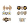 Bouton Clipsable pour Jeans trop Large, Ajuste la Taille Sans Couture, Serre-taille Rapide, Bouton magique Coloris Fleur Smile