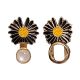 Bouton Clipsable pour Jeans trop Large, Ajuste la Taille Sans Couture, Serre-taille Rapide, Bouton magique Coloris Fleur Smile