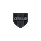 Patch Ecusson Thermocollant Blason Off Road noir 5 x 5 cm