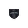 Patch Ecusson Thermocollant Blason Off Road noir 5 x 5 cm